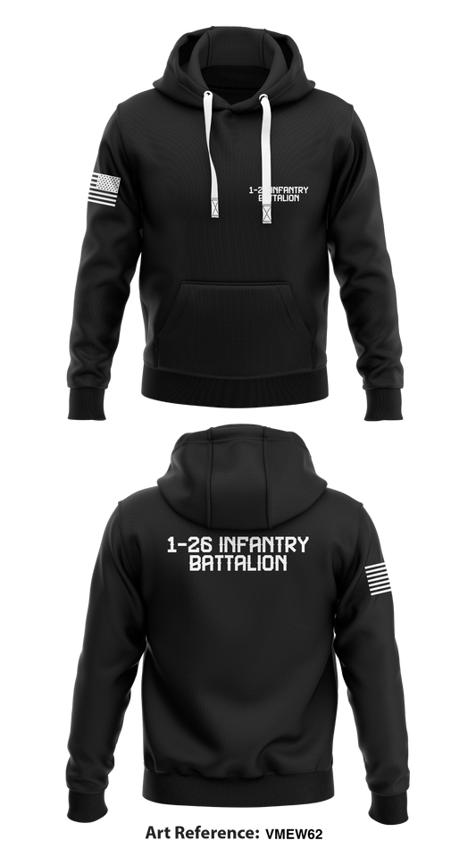 1-26 Infantry battalion Store 1  Core Men's Hooded Performance Sweatshirt - PJhRAQ