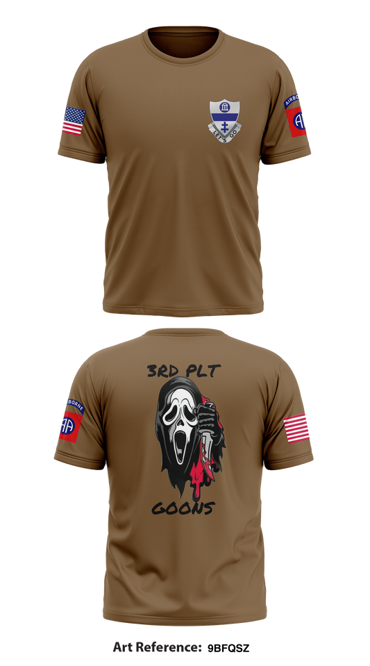 1-325 AIR Charlie Company 3rd Platoon 2nd Brigade 82nd Airborne Division Store 1 Core Men's SS Performance Tee - 9BFqsz