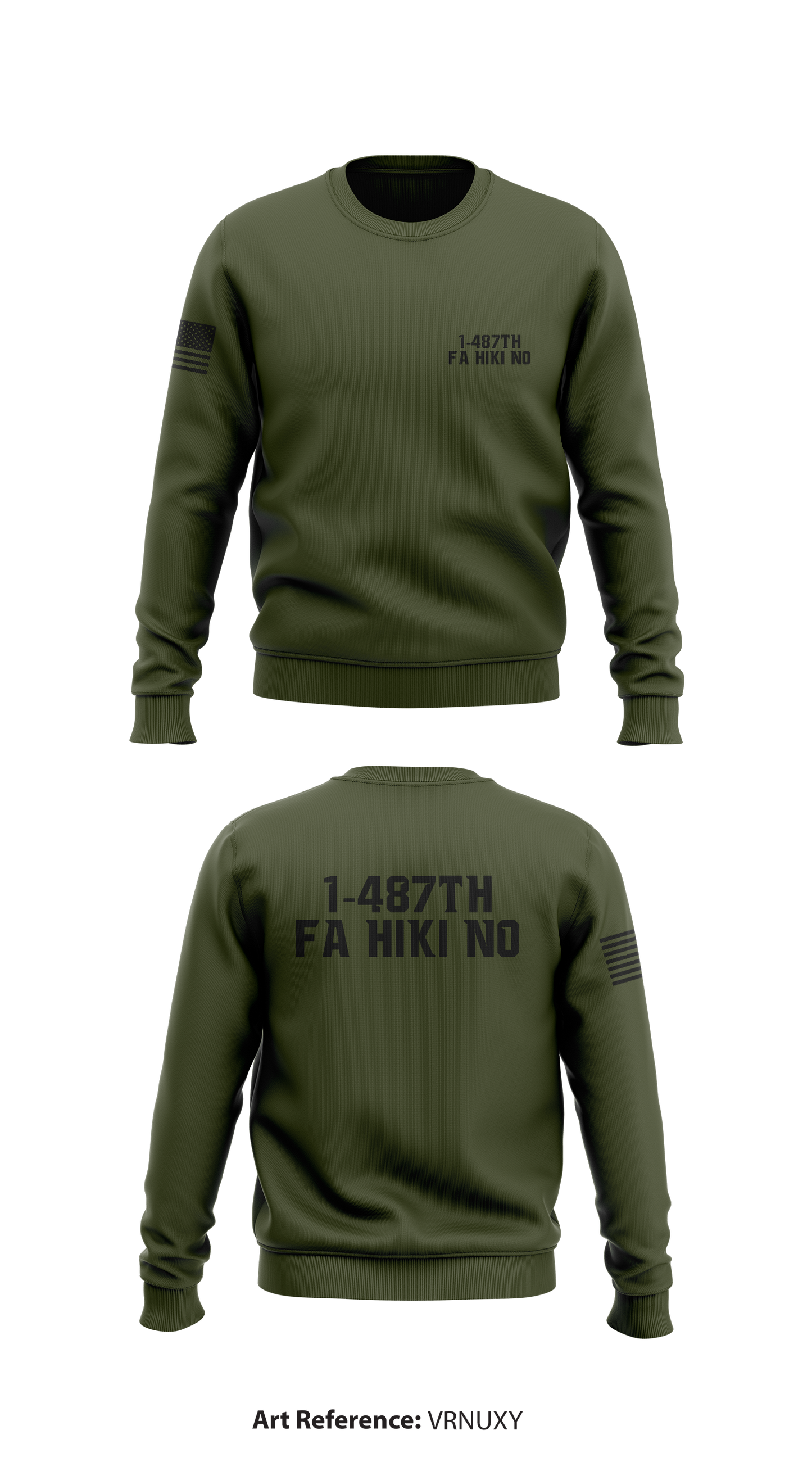1-487th FA HIKI NO Store 1 Core Men's Crewneck Performance Sweatshirt - vrnUxy