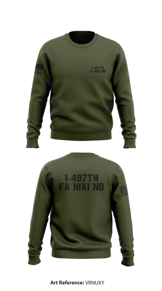 1-487th FA HIKI NO Store 1 Core Men's Crewneck Performance Sweatshirt - vrnUxy