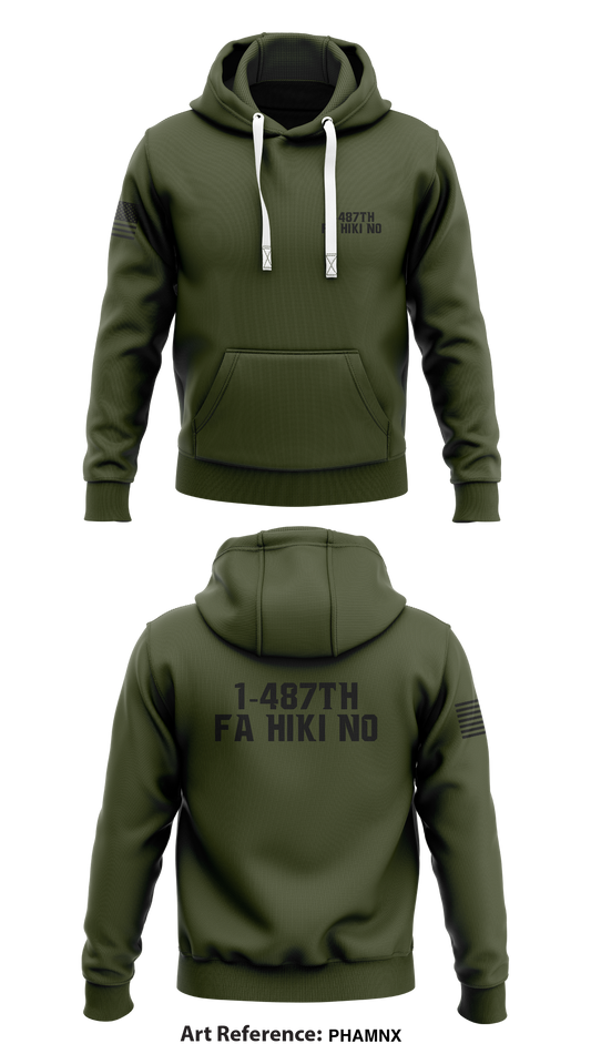 1-487th FA HIKI NO Store 1  Core Men's Hooded Performance Sweatshirt - PhaMNX