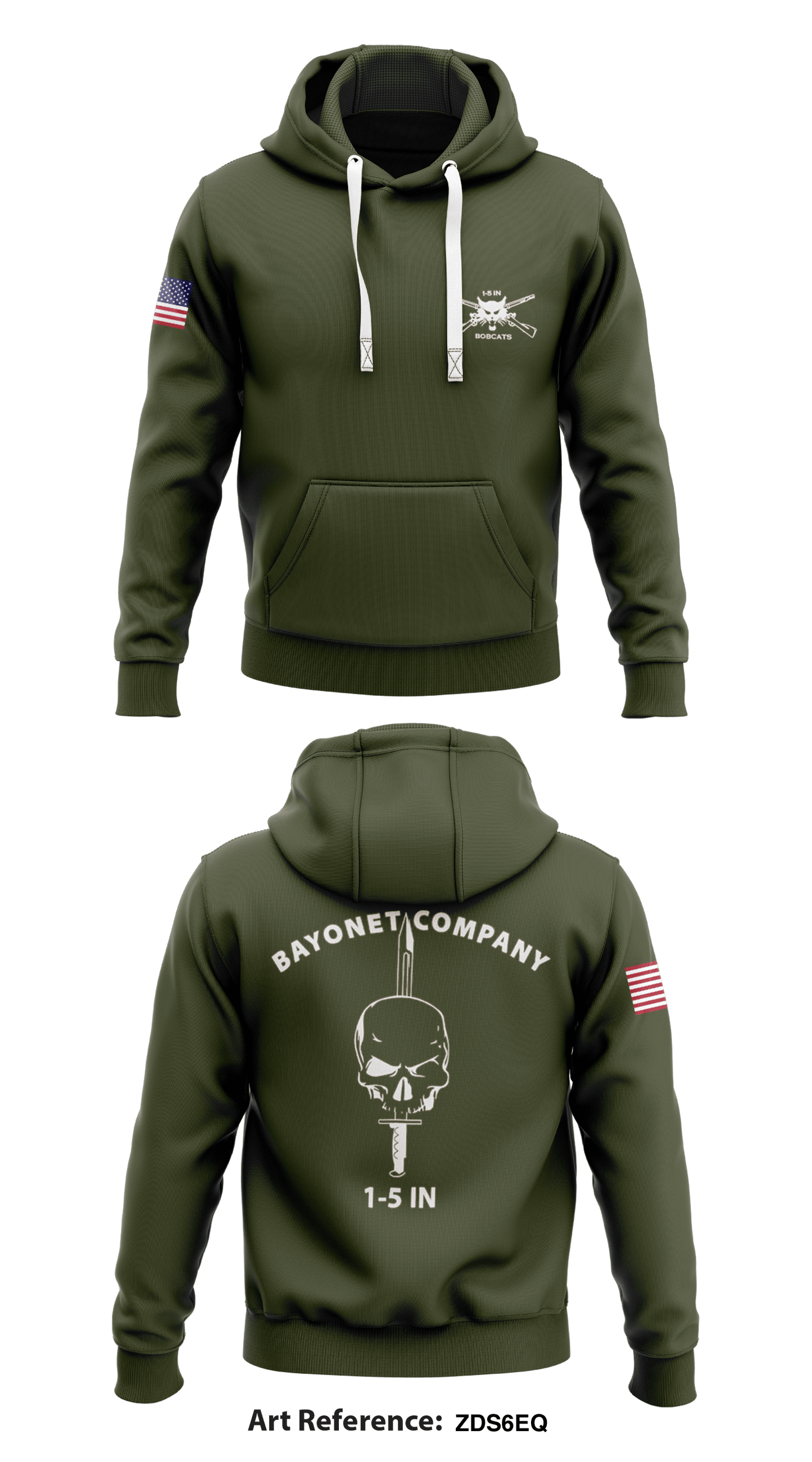 1-5 IN Bayonet Company Store 1  Core Men's Hooded Performance Sweatshirt - ZdS6EQ