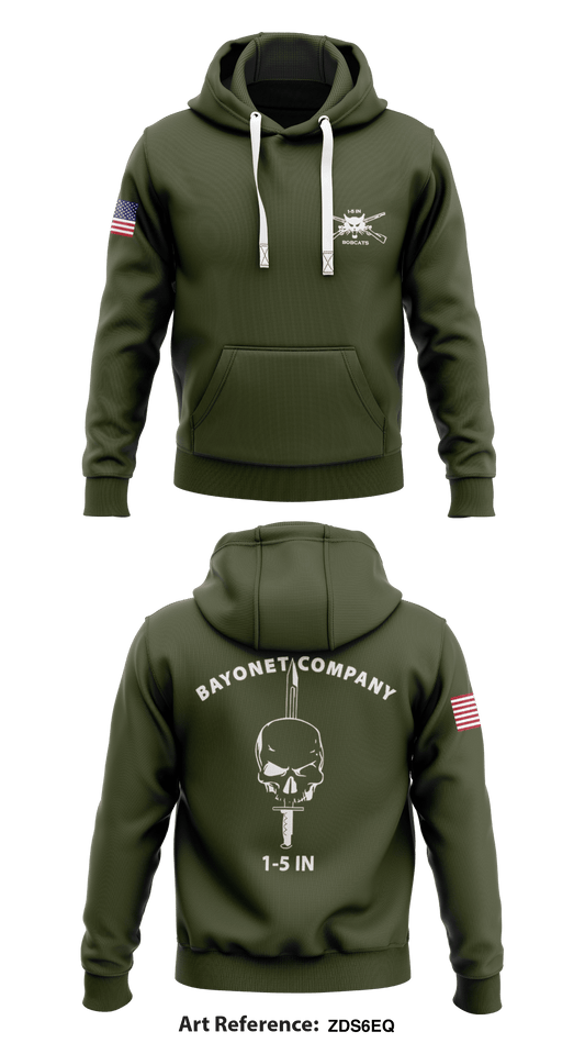 1-5 IN Bayonet Company Store 1  Core Men's Hooded Performance Sweatshirt - ZdS6EQ