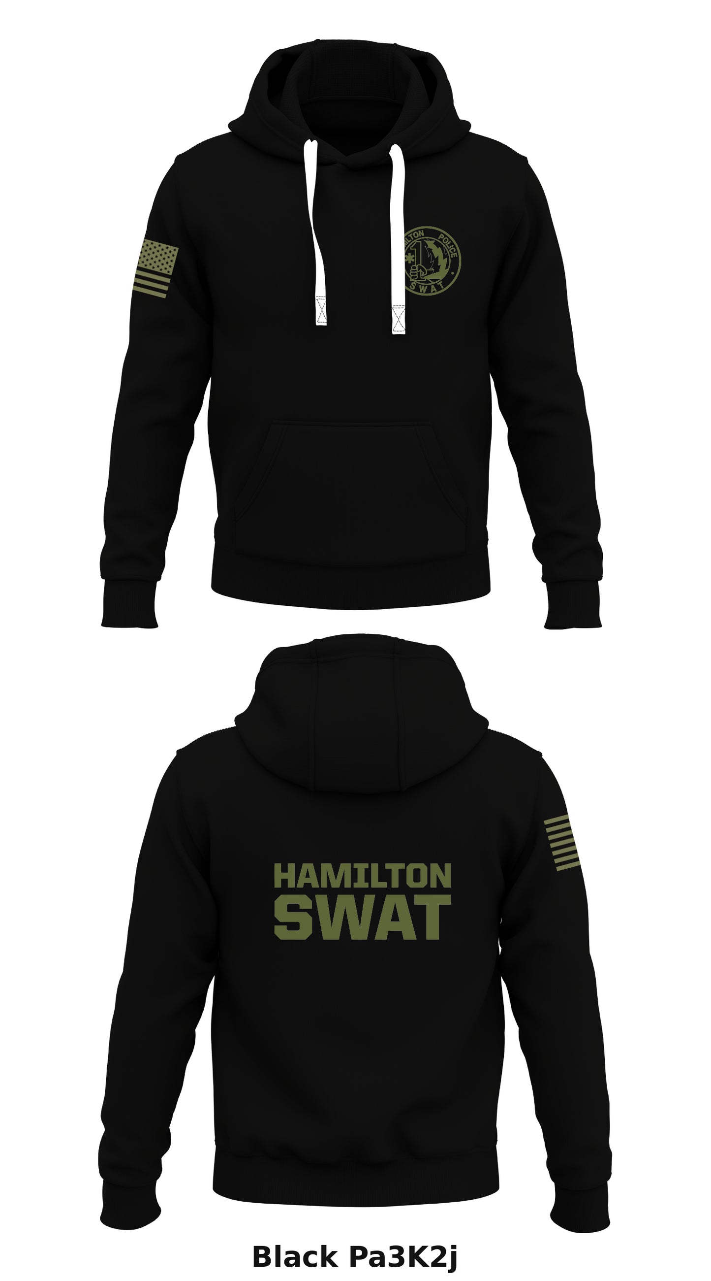 HAMILTON SWAT Store 1  Core Men's Hooded Performance Sweatshirt - Pa3K2j