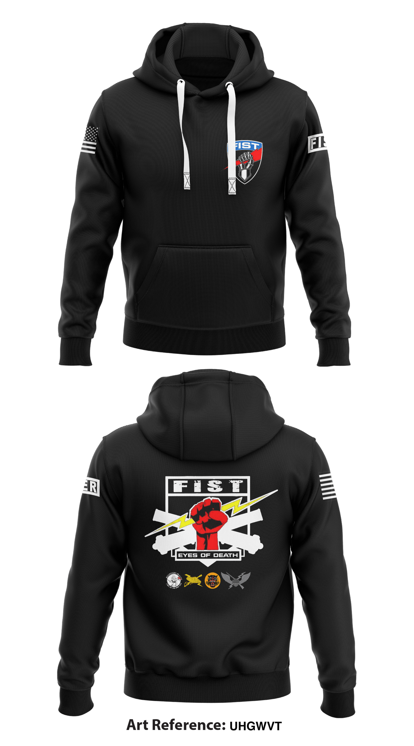 1-8 FIST Store 1  Core Men's Hooded Performance Sweatshirt - uHgwVT