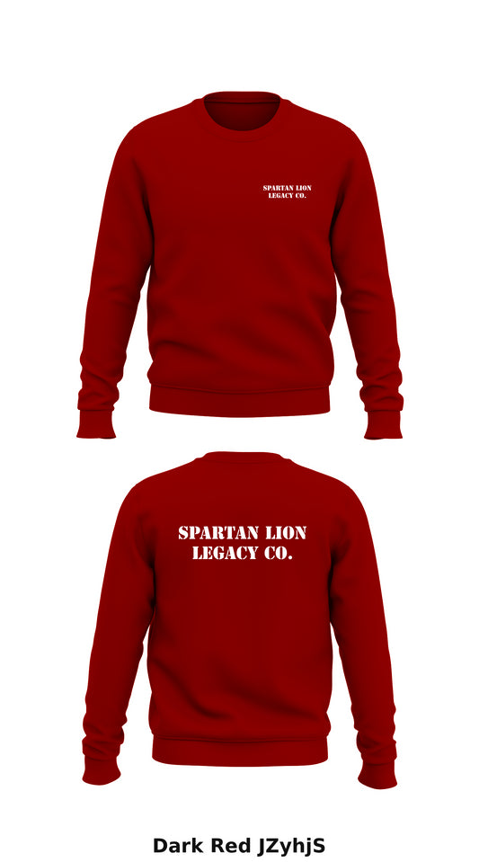 Spartan Lion Legacy Co. Store 1 Core Men's Crewneck Performance Sweatshirt - JZyhjS