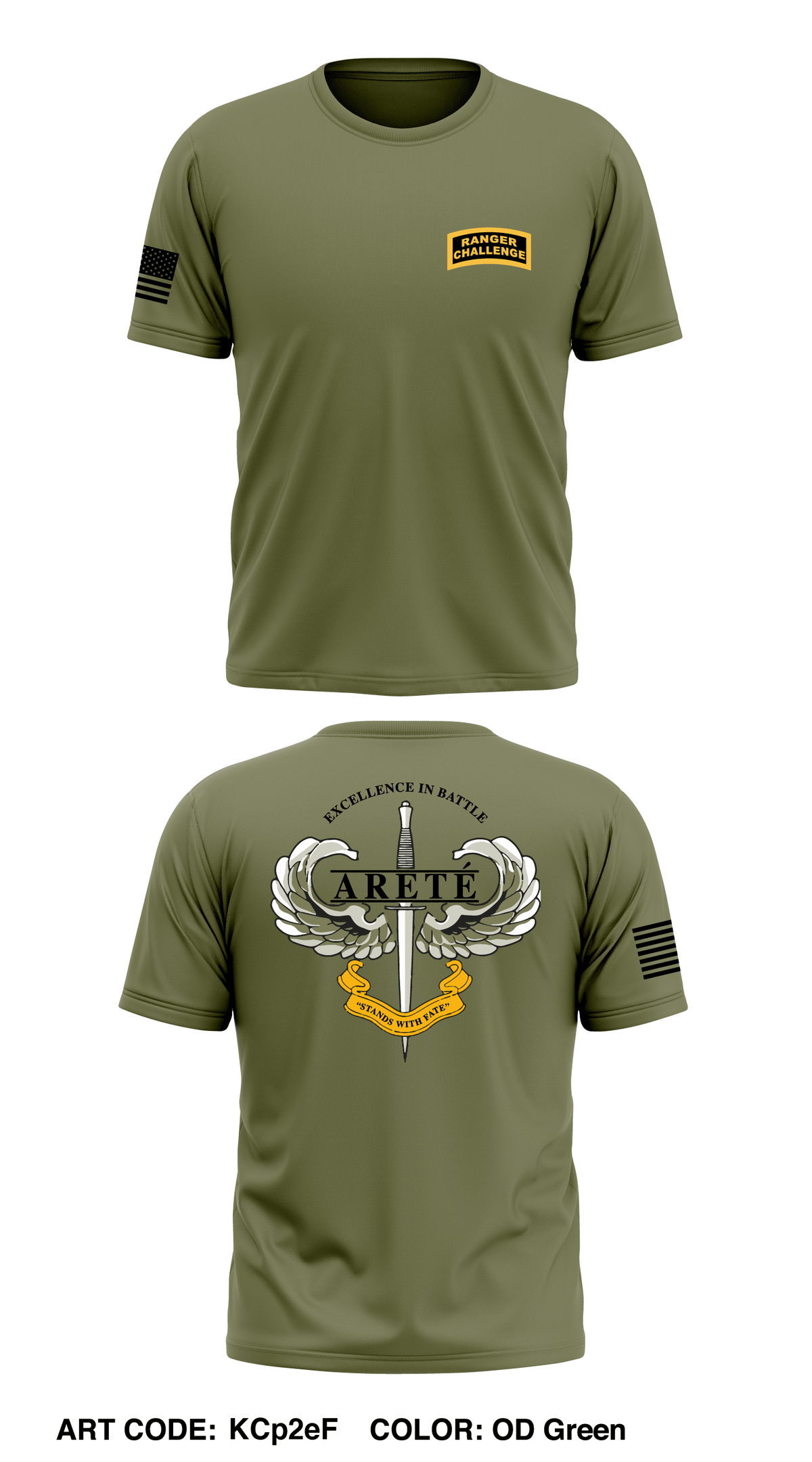 49er Battalion Ranger Challenge  Store 1 Core Men's SS Performance Tee - KCp2eF