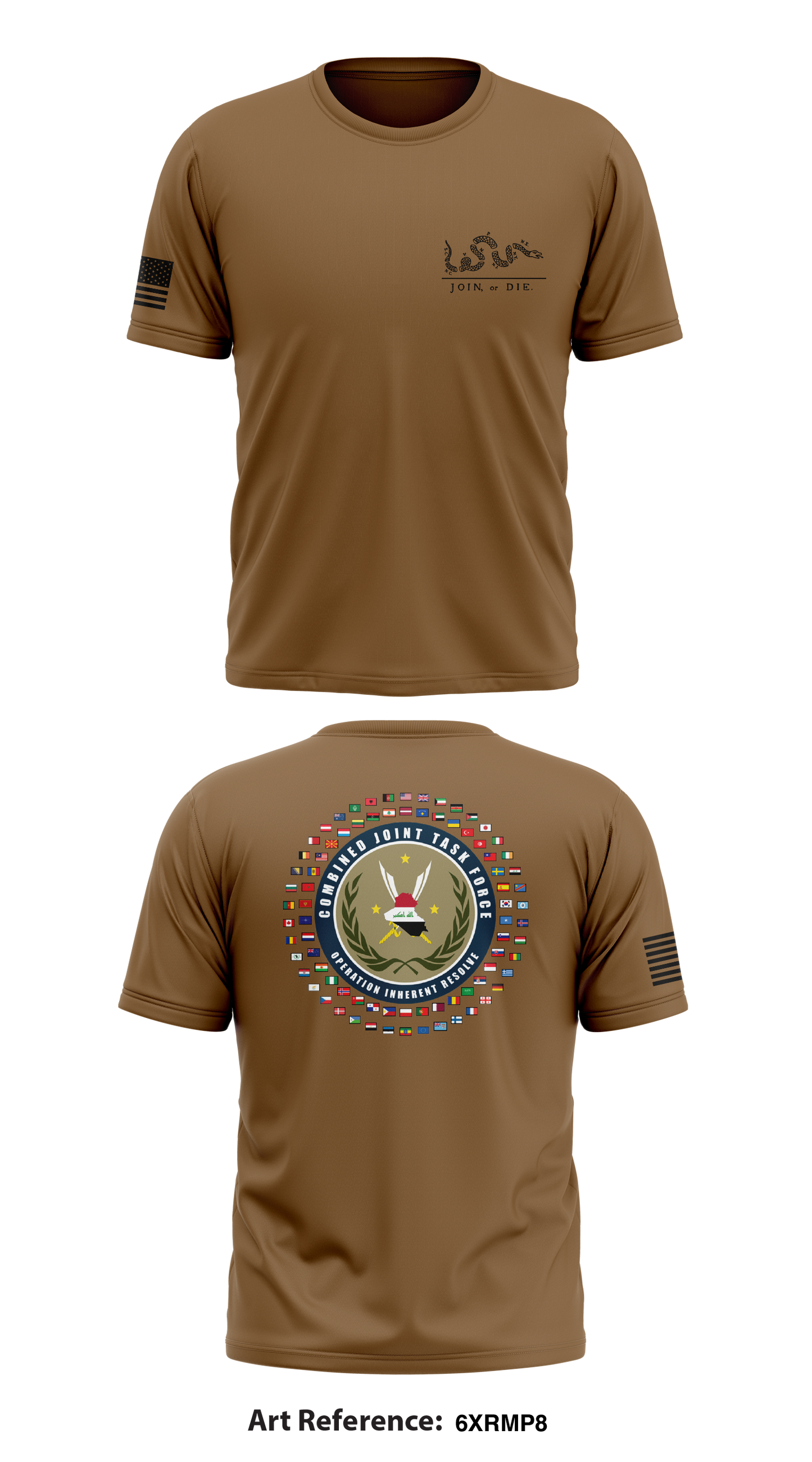 Combined Joint Task Force-Operation Inherent Resolve Store 1 Core Men's SS Performance Tee - 6XRMP8