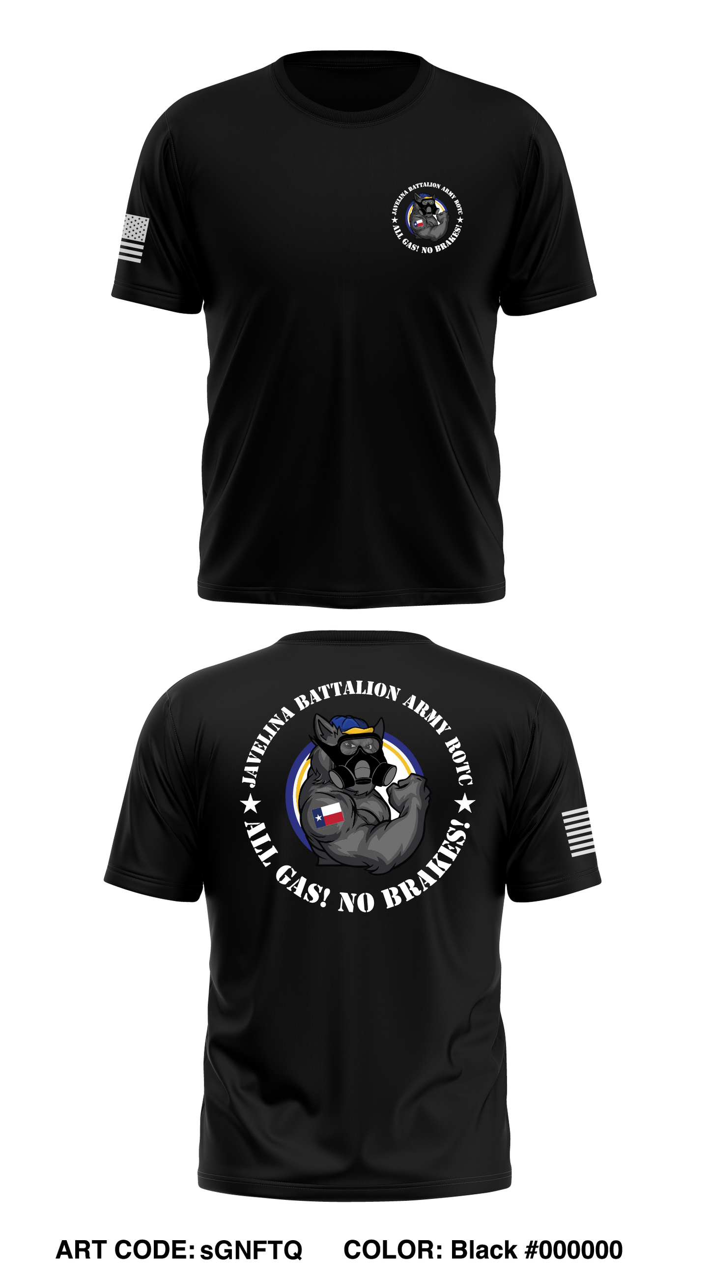 Javelina Battalion Army ROTC Store 1 Core Men's SS Performance Tee - sGNFTQ