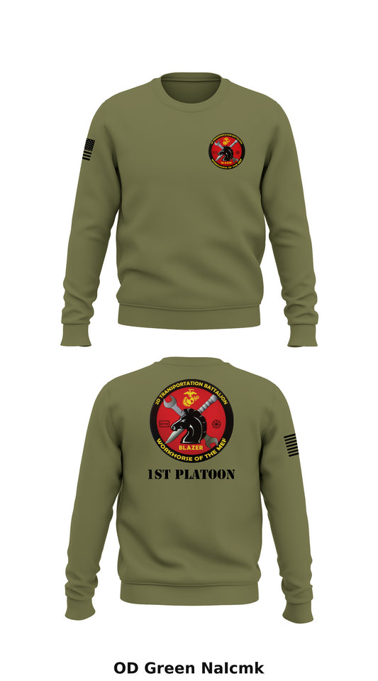 2nd Transportation Battalion Bravo Co 1st Plt Store 1 Core Men's Crewneck Performance Sweatshirt - NaIcmk
