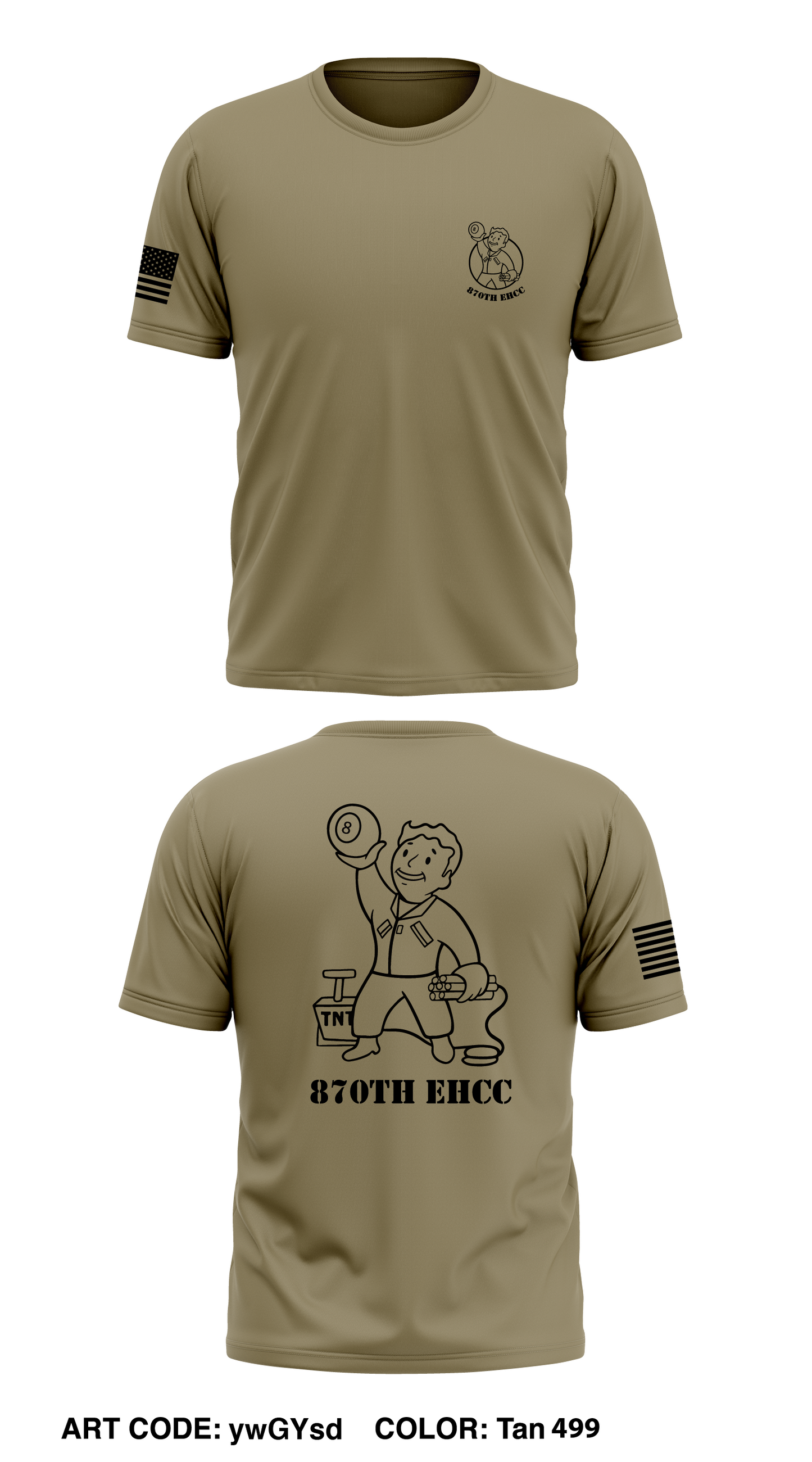 870th EHCC Store 1 Core Men's SS Performance Tee - ywGYsd