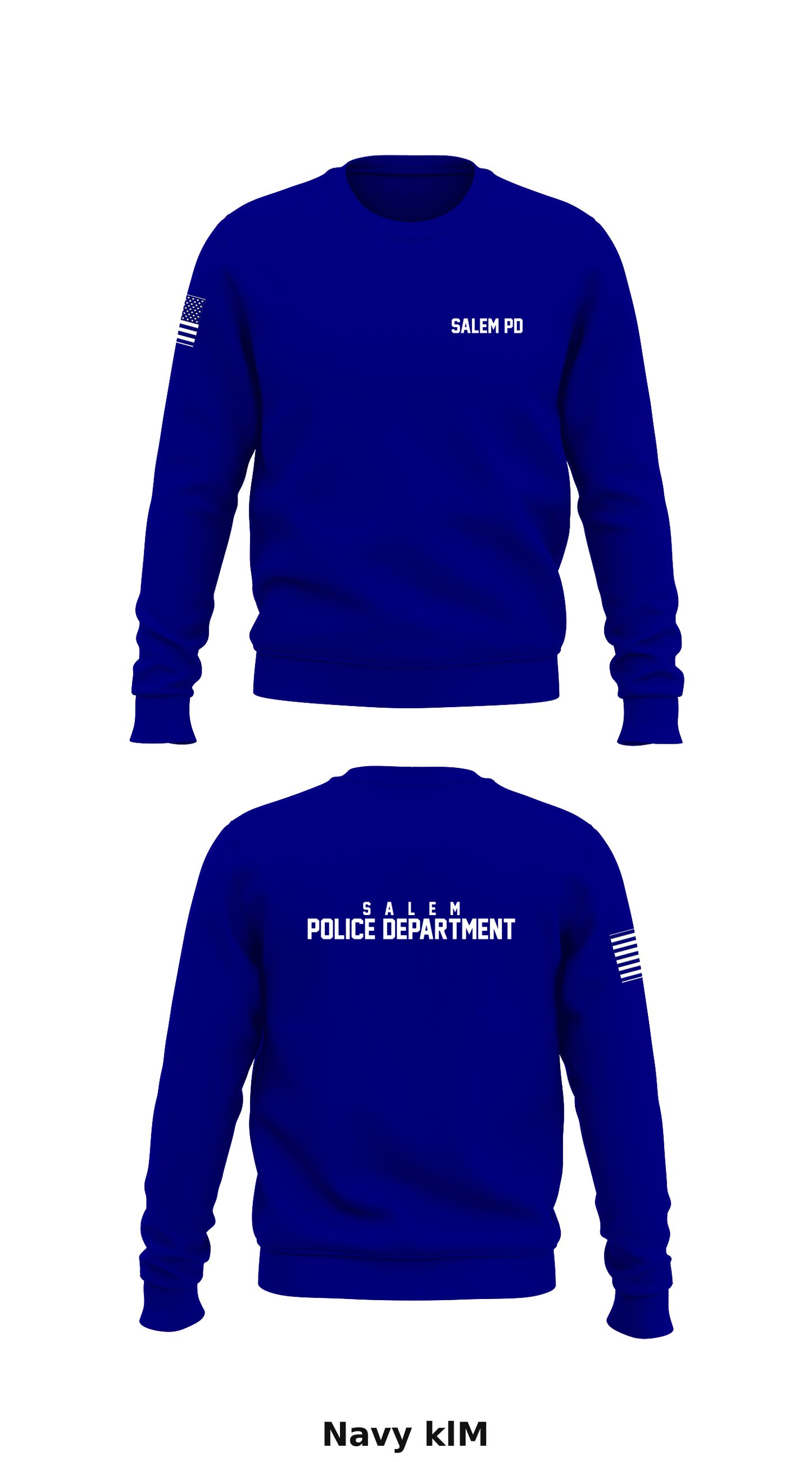 Salem PD Store 1 Core Men's Crewneck Performance Sweatshirt - klM