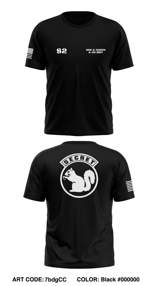 S2 HHC, 3-509th PIR Store 1 Core Men's SS Performance Tee - 7bdgCC