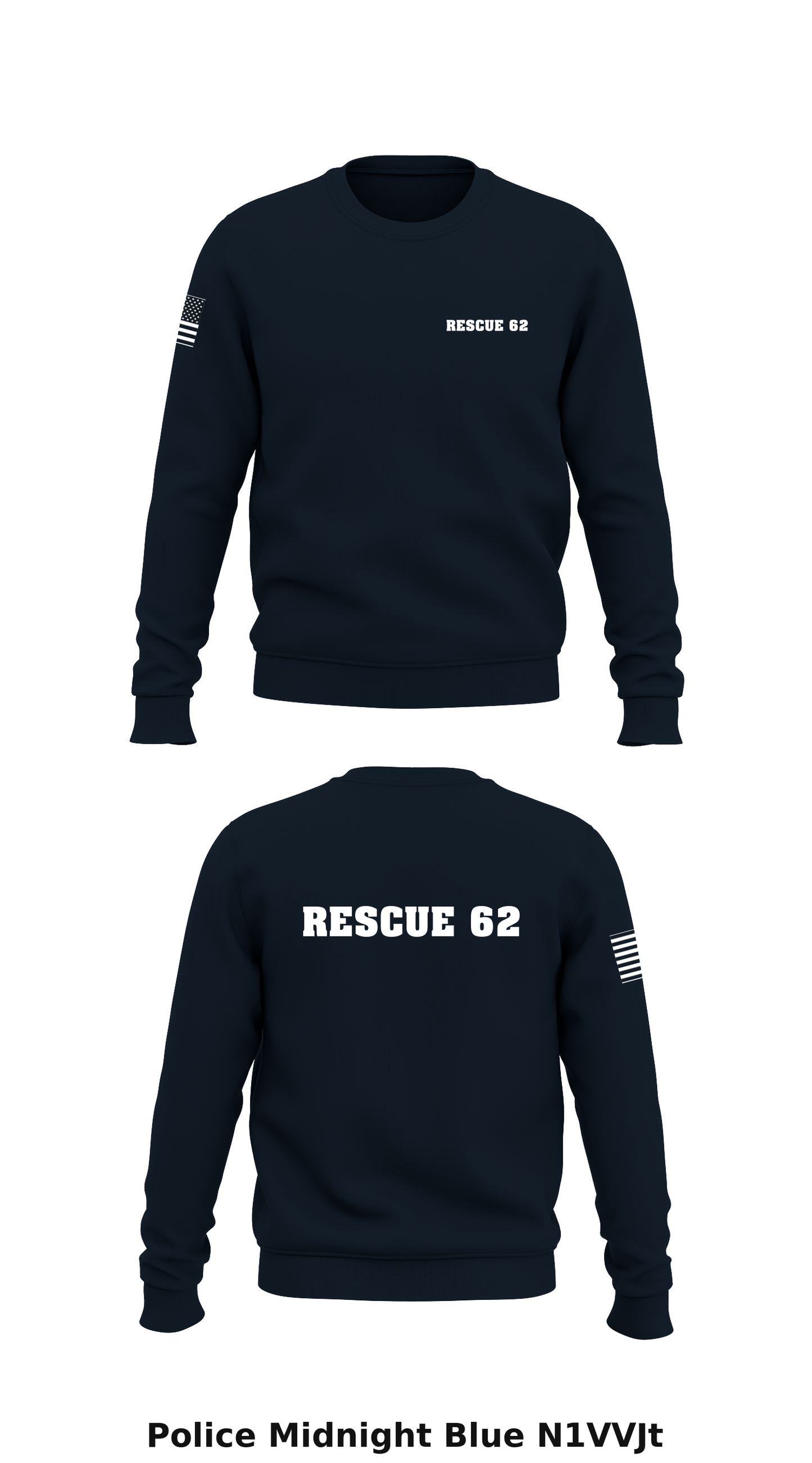 Rescue 62 Store 1 Core Men's Crewneck Performance Sweatshirt - N1VVJt