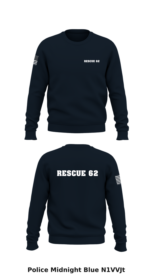 Rescue 62 Store 1 Core Men's Crewneck Performance Sweatshirt - N1VVJt