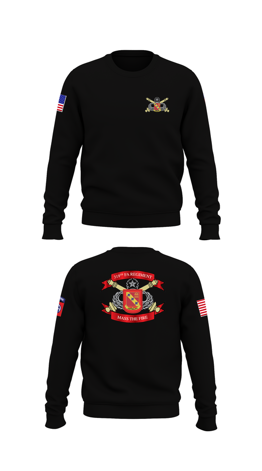 82d Airborne Division Artillery  Store 1 Core Men's Crewneck Performance Sweatshirt - 55428710944