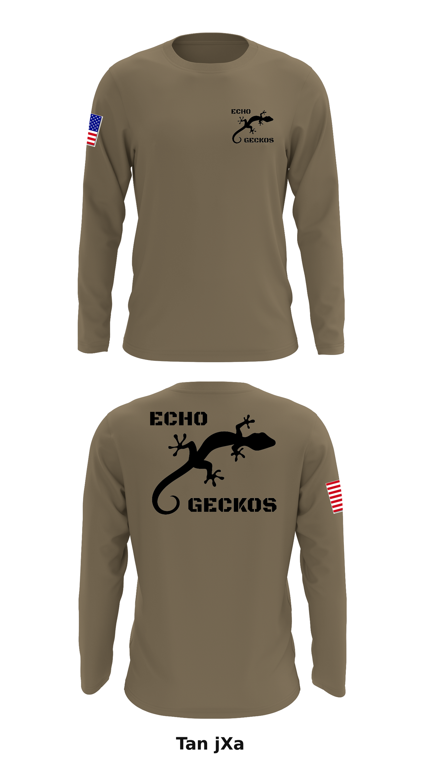 Echo Geckos Store 1 Core Men's LS Performance Tee - jXa