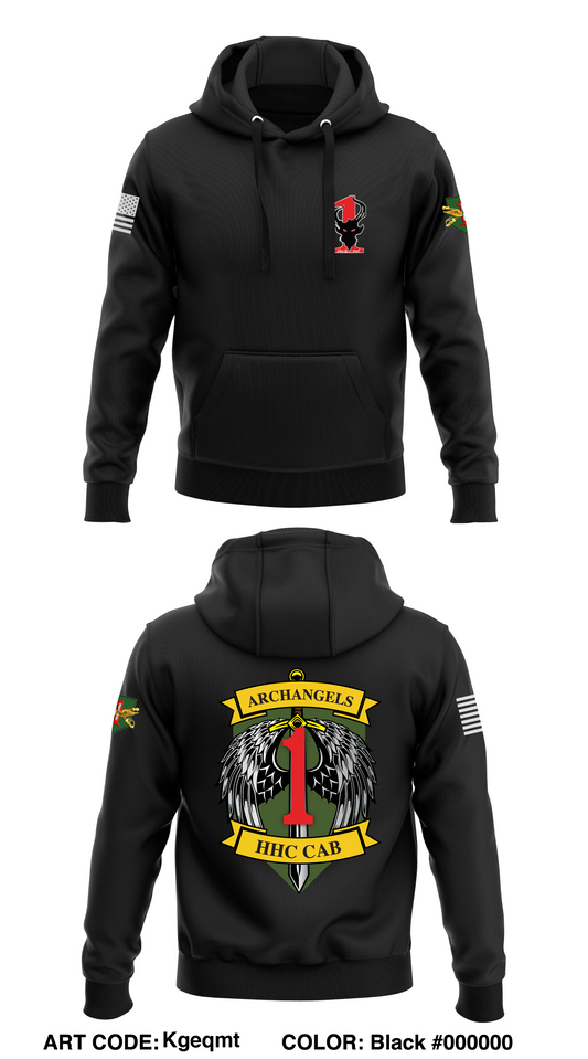 1st Combat Aviation Brigade, Archangels, HHC Store 1  Core Men's Hooded Performance Sweatshirt - Kgeqmt