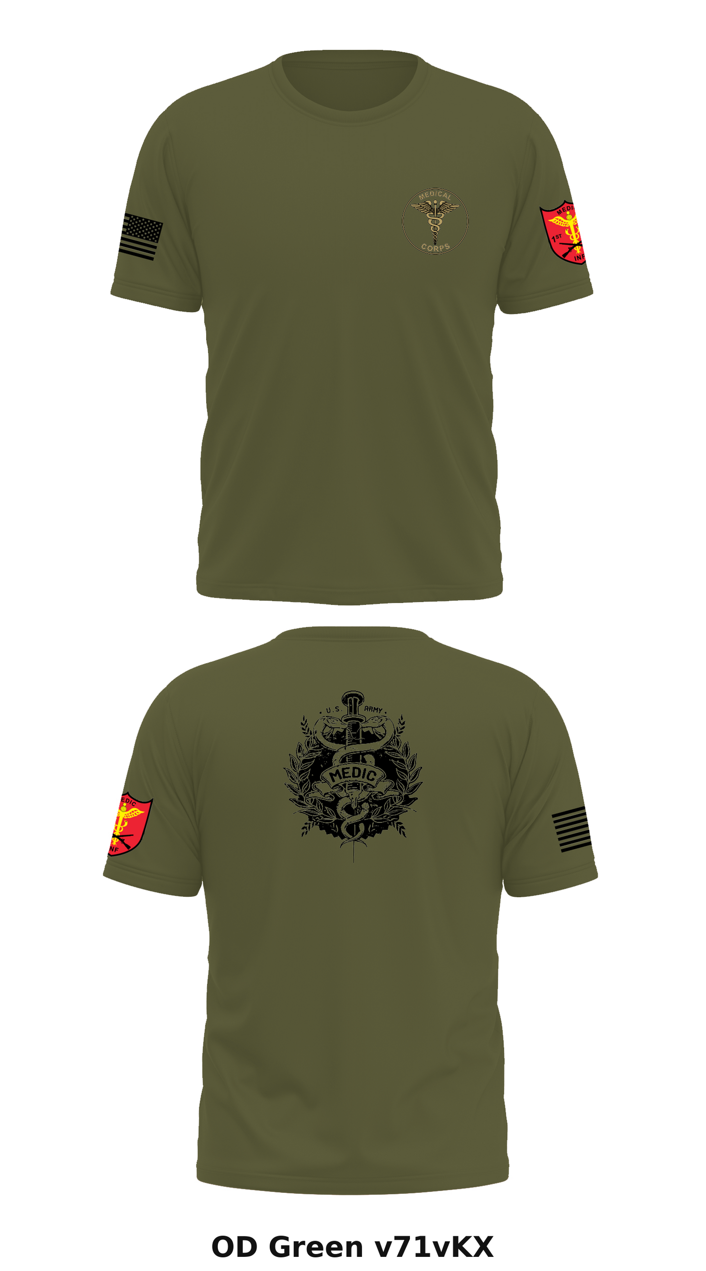 JTF JAVITS MEDICS Store 1 Core Men's SS Performance Tee - v71vKX