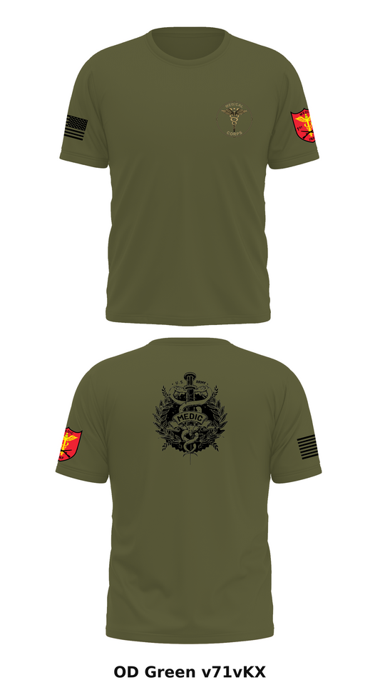 JTF JAVITS MEDICS Store 1 Core Men's SS Performance Tee - v71vKX