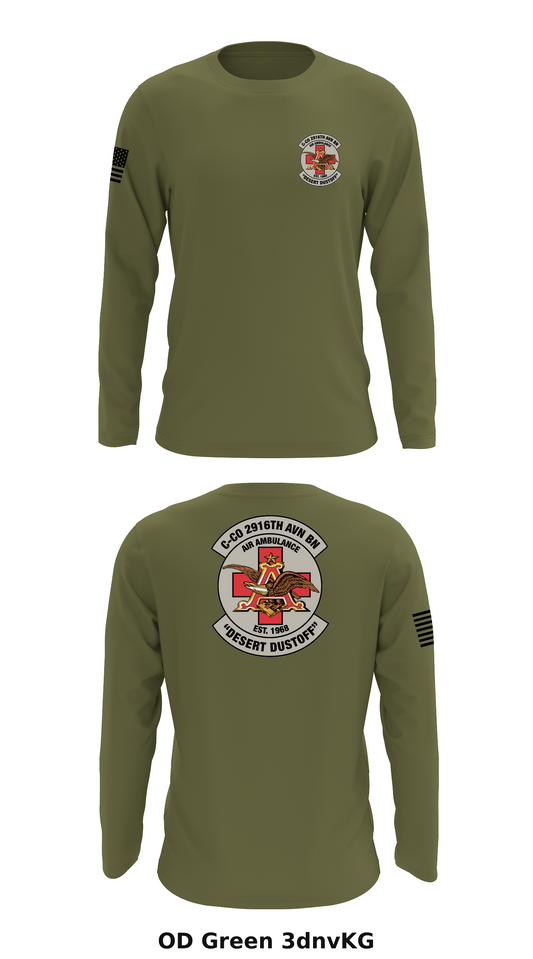 C Co. 2916th AVN BN Store 1 Core Men's LS Performance Tee - 3dnvKG