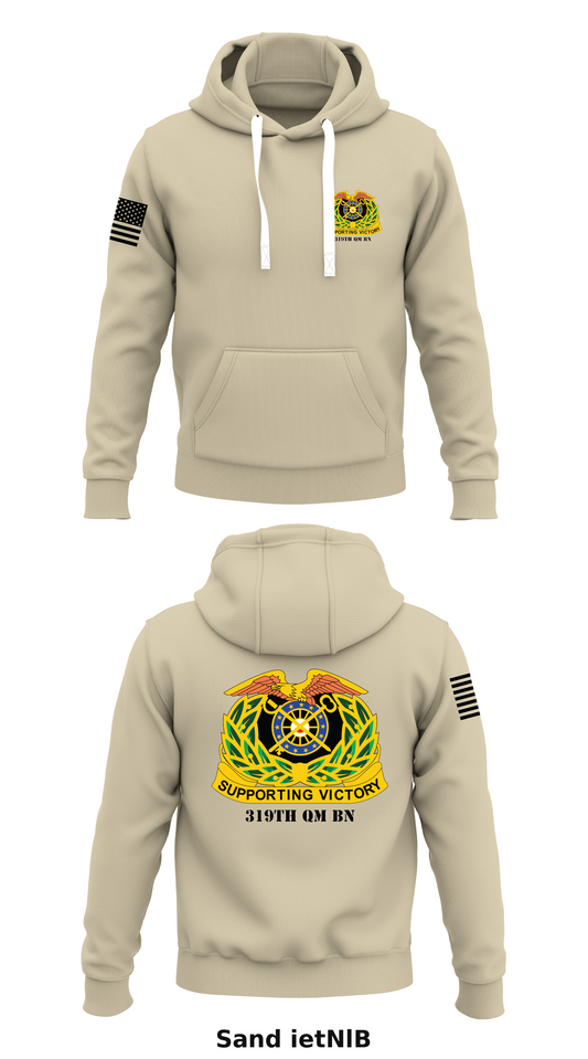 319th QM BN Store 1  Core Men's Hooded Performance Sweatshirt - ietNlB