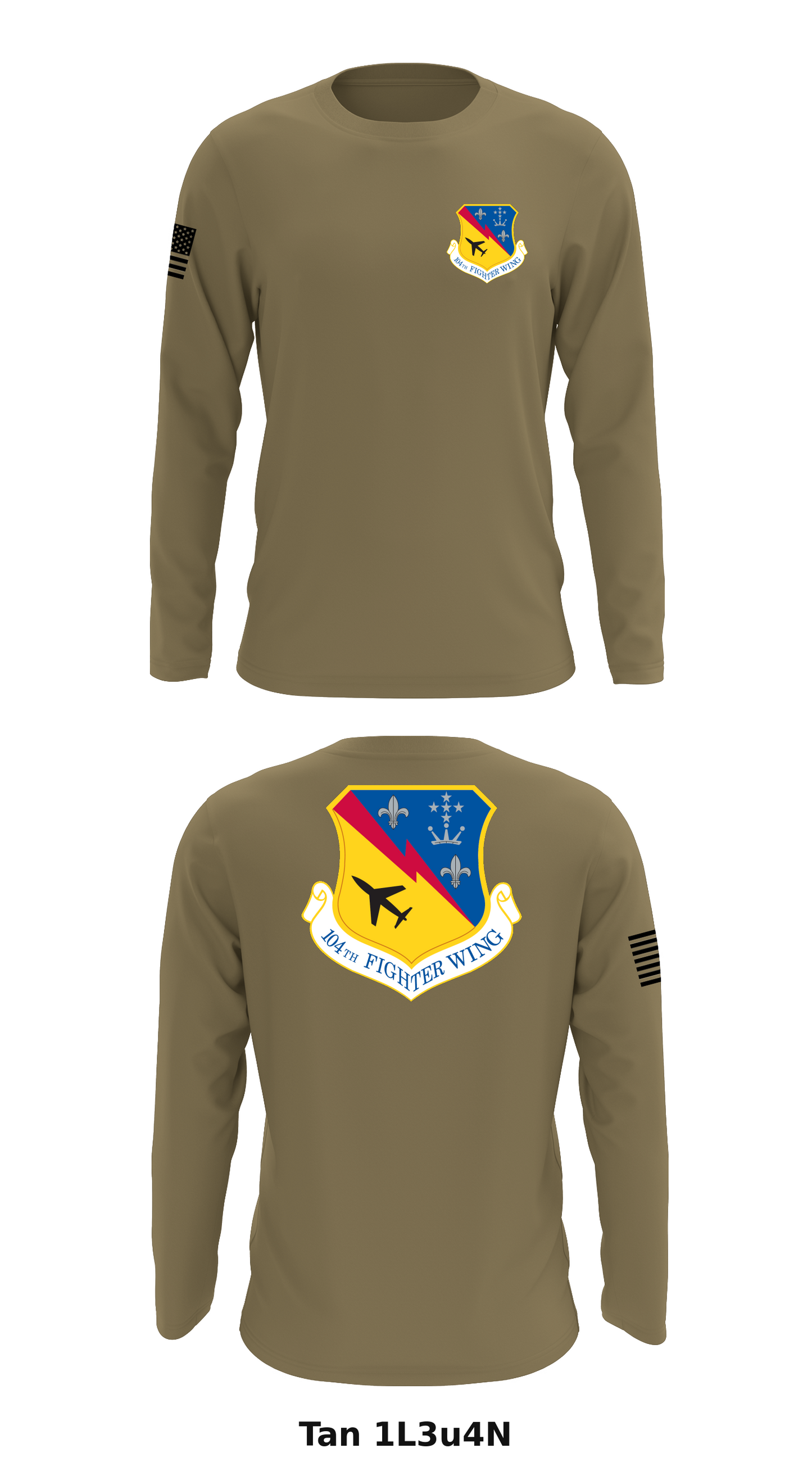 104th Fighter Wing Store 1 Core Men's LS Performance Tee - 1L3u4N