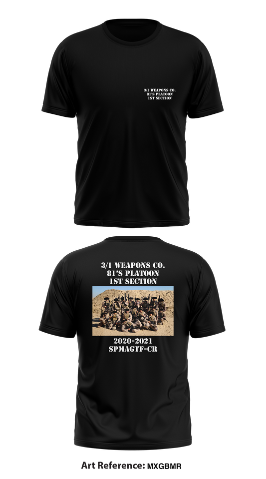 3/1 Wpns Co 81 Platoon Store 1 Core Men's SS Performance Tee - mxgBMr