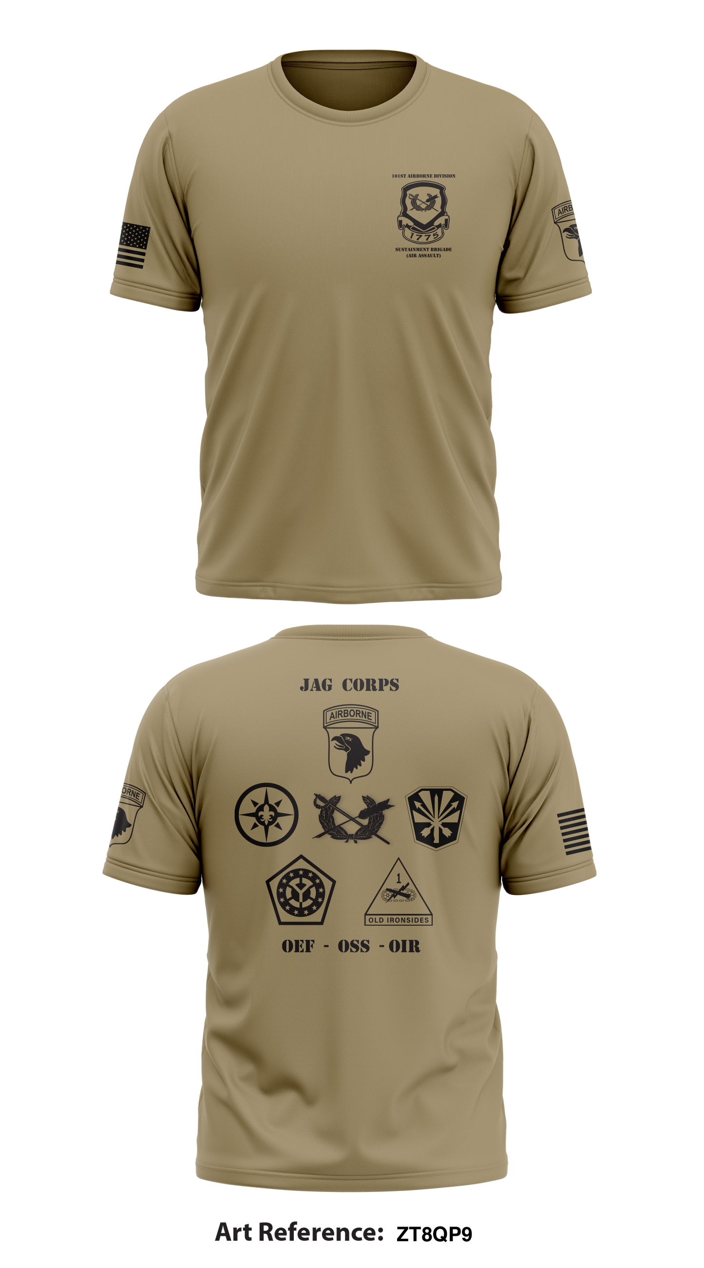 101st Division Sustainment Brigade JAG Store 1 Core Men's SS Performance Tee - ZT8qP9