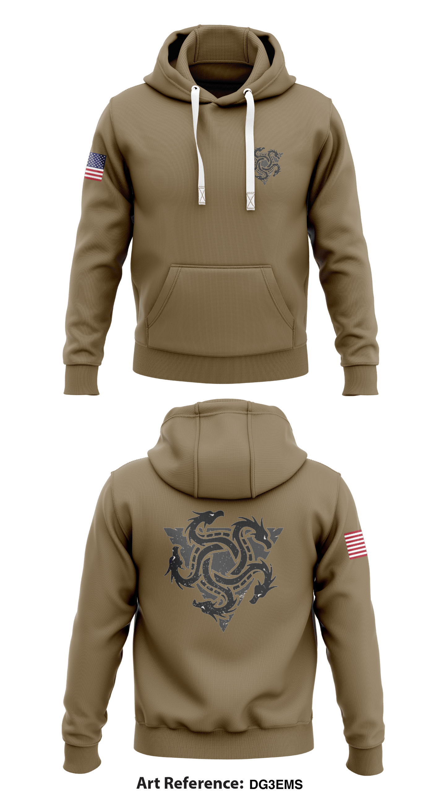 JAC'd Crew Store 1  Core Men's Hooded Performance Sweatshirt - Dg3EMs