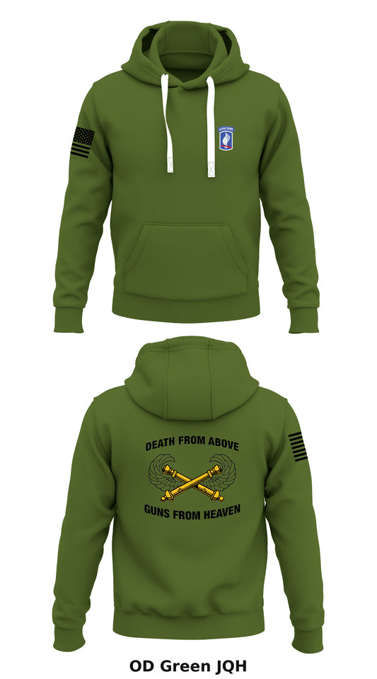 4-319th AFAR 173rd Airborne Brigade Store 1  Core Men's Hooded Performance Sweatshirt - JQH