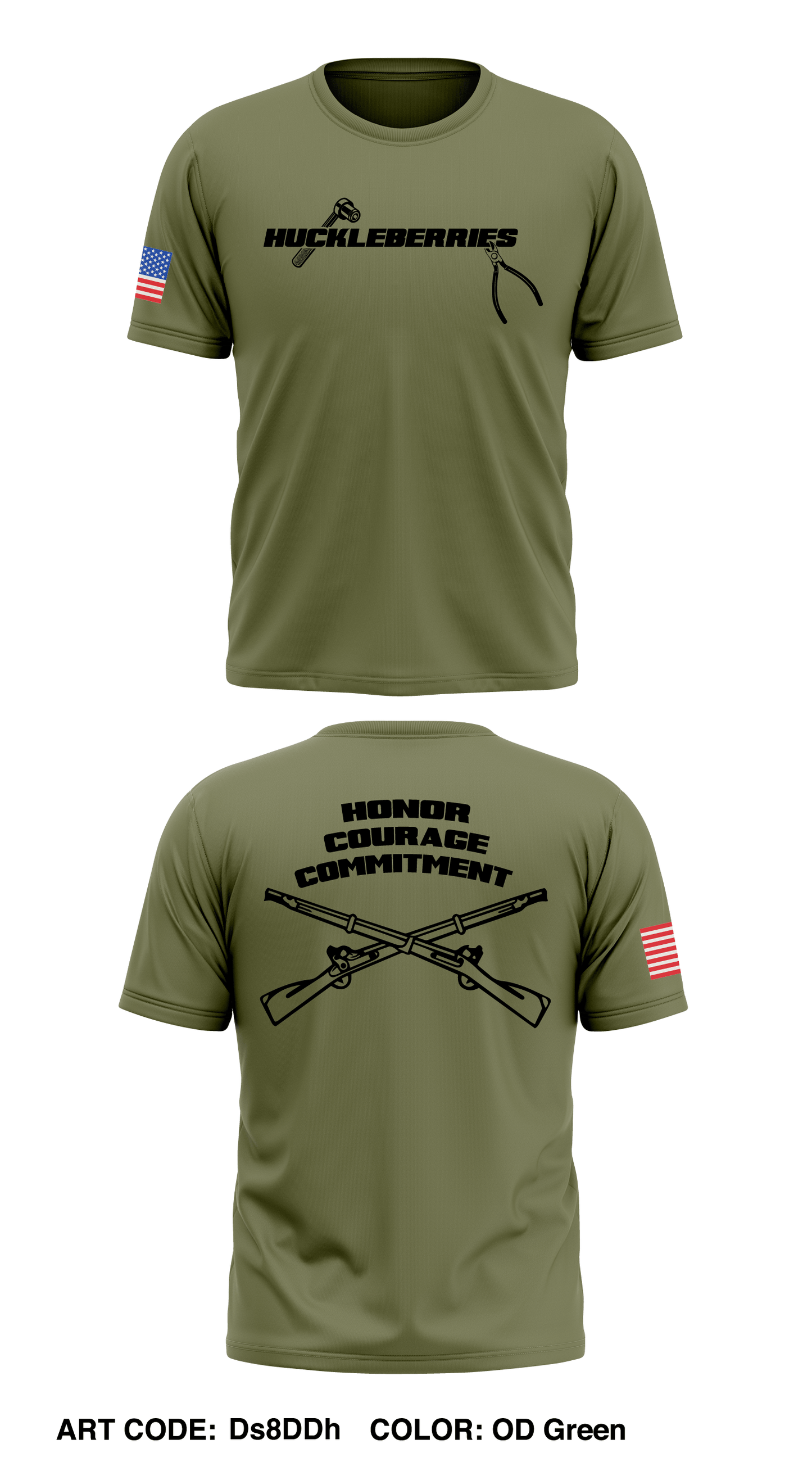 Huckleberries  Store 1 Core Men's SS Performance Tee - Ds8DDh