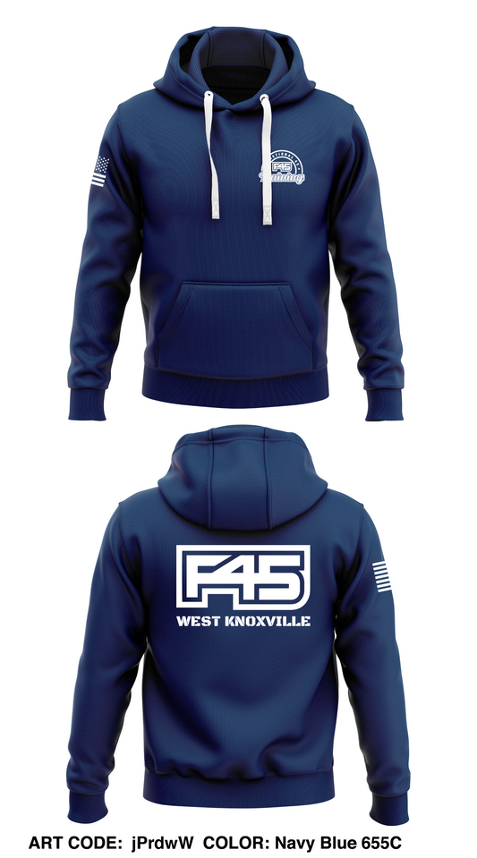 F45 Training West Knoxville Store 1  Core Men's Hooded Performance Sweatshirt - jPrdwW