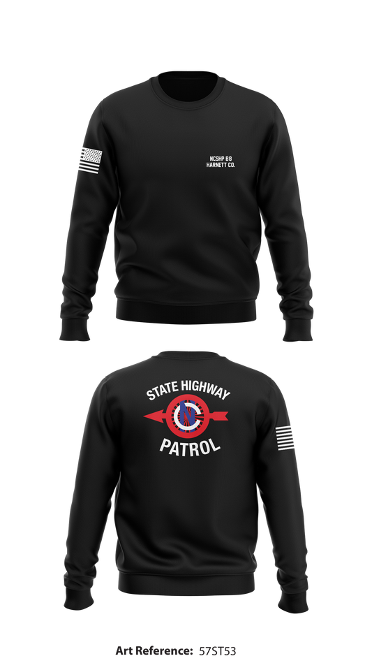 NCSHP B/8 Harnett Co. Store 1 Core Men's Crewneck Performance Sweatshirt - 57ST53