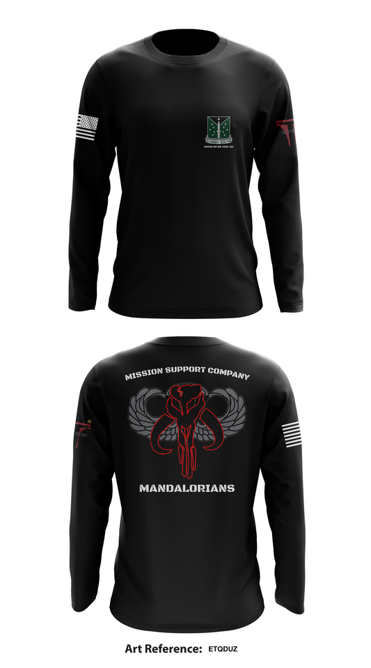 Mission Support Company -Mandalorians- Store 1 Core Men's LS Performance Tee - ETqduZ