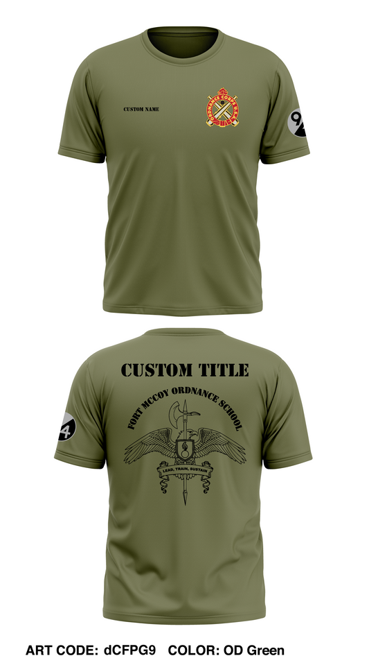 Fort McCoy Ordnance School Store 1 Core Men's SS Performance Tee - dCFPG9