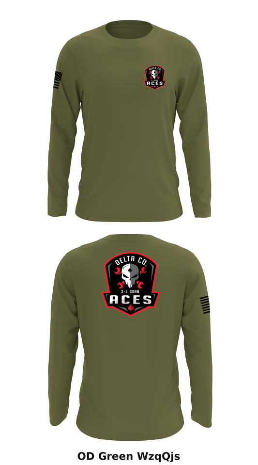 D Co. 3-2 GSAB Store 1 Core Men's LS Performance Tee - WzqQjs