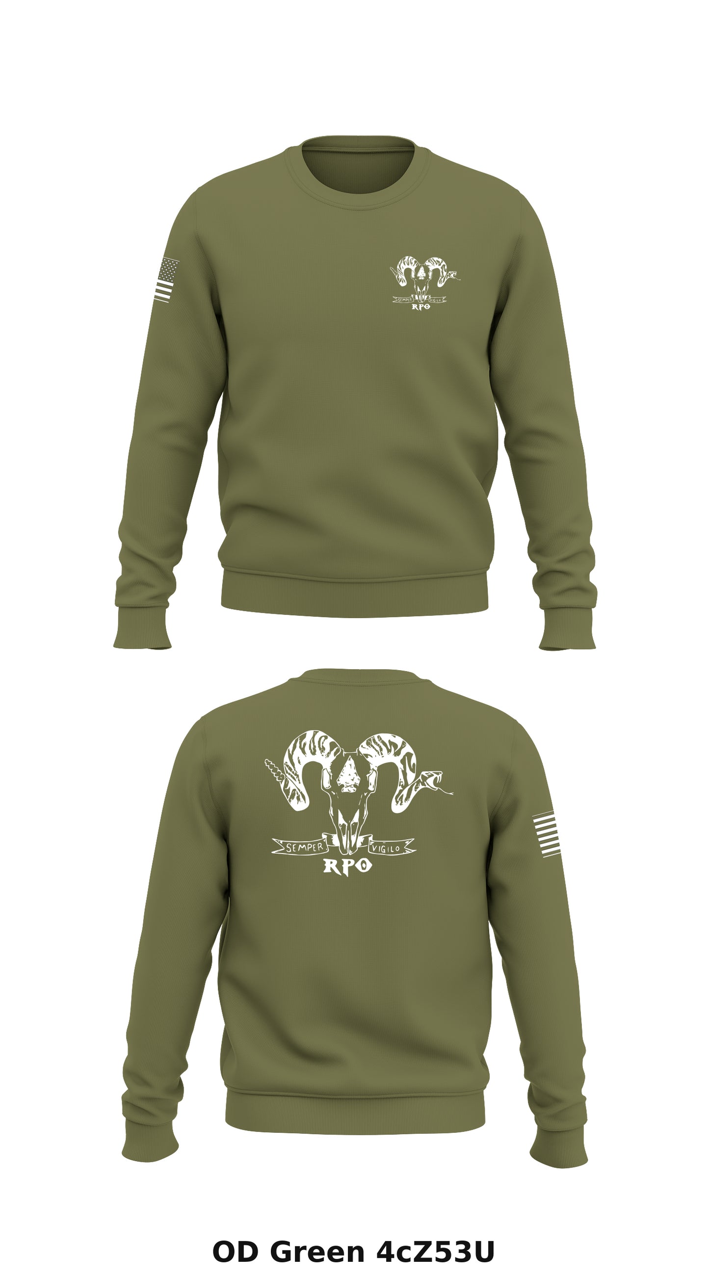 Range Patrol Operations  Store 1 Core Men's Crewneck Performance Sweatshirt - 4cZ53U