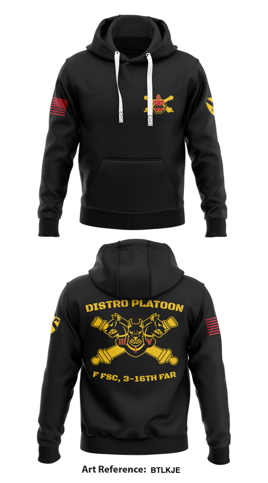 Distro Platoon, F FSC, 3-16th FAR, 2/1 CAV Store 1  Core Men's Hooded Performance Sweatshirt - bTLkJe