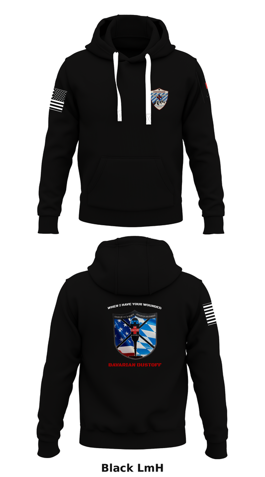 1-214th BAVARIAN DUSTOFF  Store 1  Core Men's Hooded Performance Sweatshirt - LmH