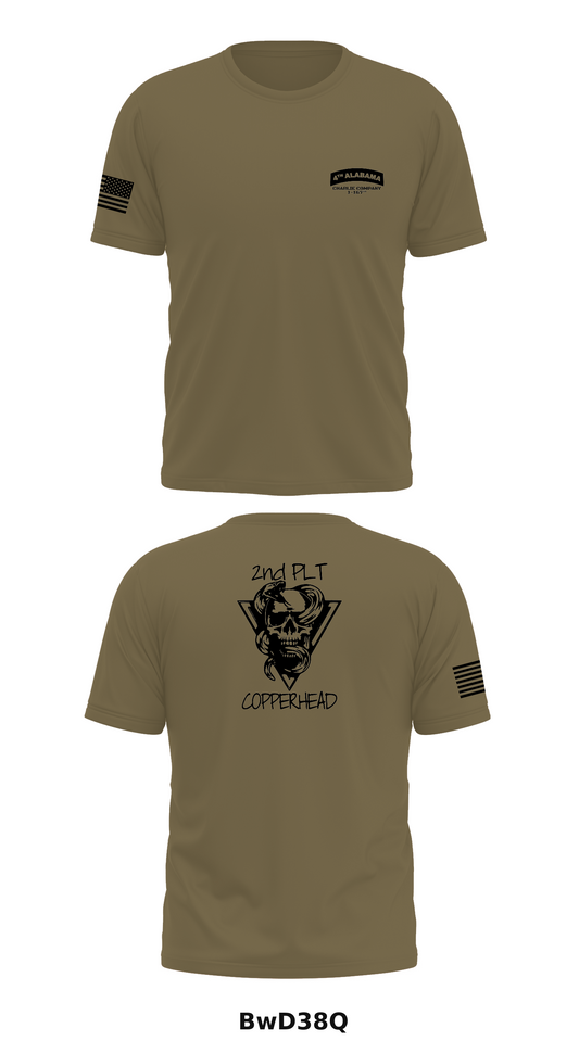 C Co 1-167th Store 1 - Tan 499 Core Men's SS Performance Tee - BwD38Q