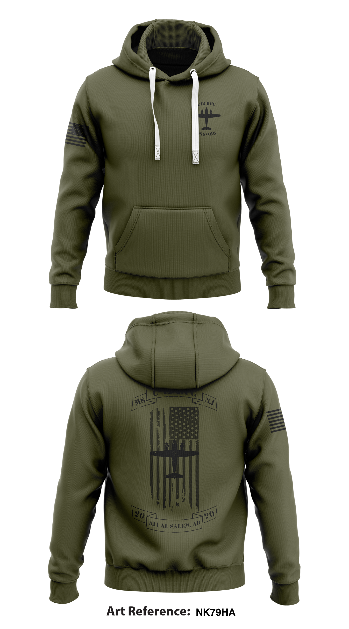 B Co 2-641st Store 1  Core Men's Hooded Performance Sweatshirt - Nk79ha