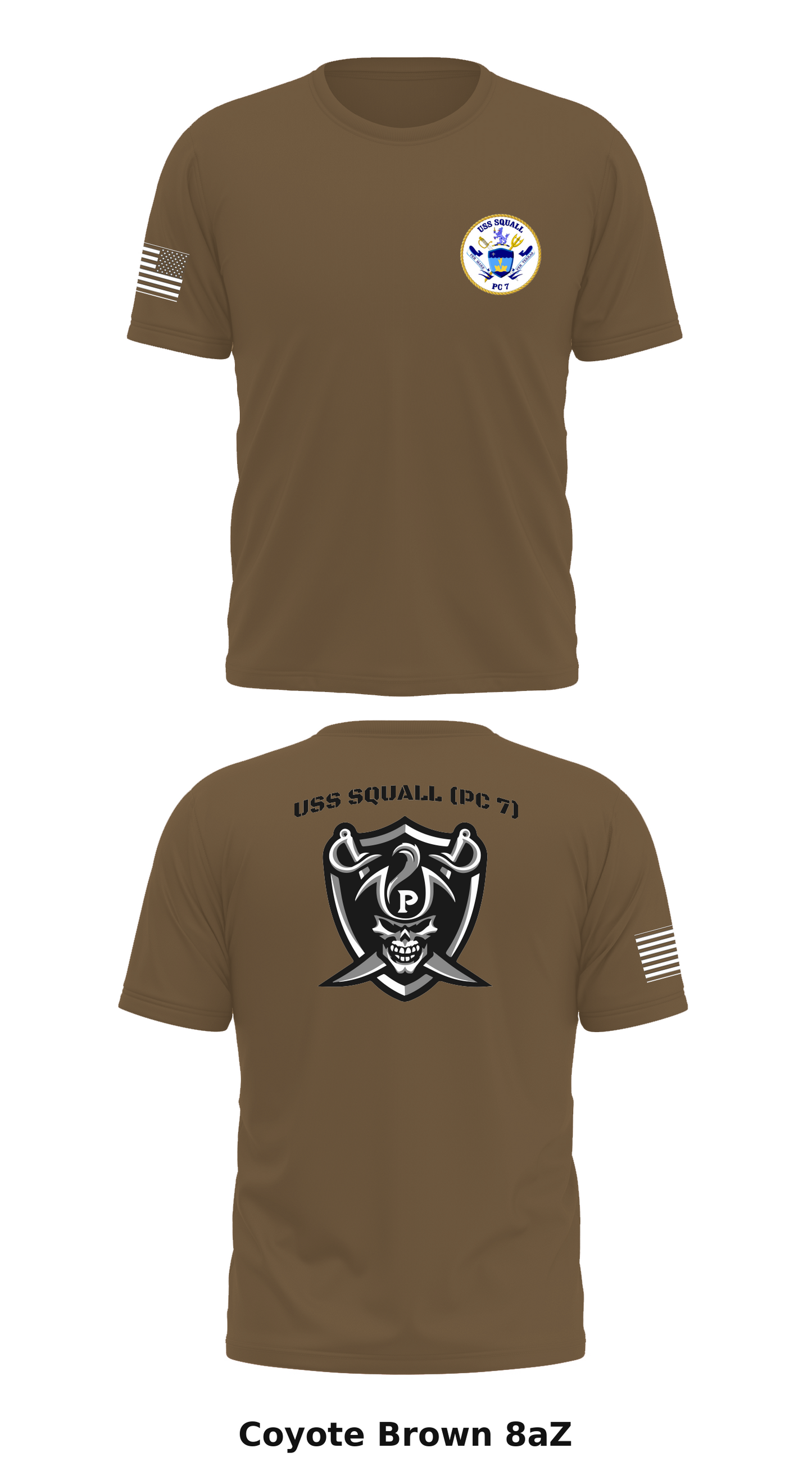 USS SQUALL (PC 7)  Store 1 Core Men's SS Performance Tee - 8aZ