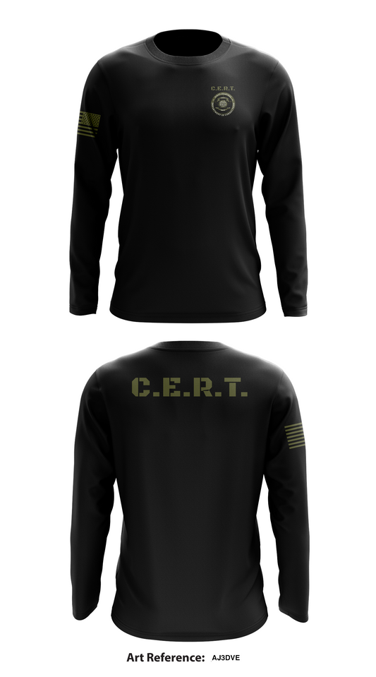 C.E.R.T. Store 1 Core Men's LS Performance Tee - Aj3DvE