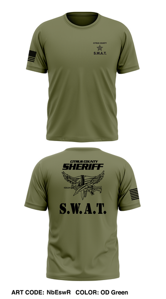 Citrus County SWAT Store 1 Core Men's SS Performance Tee - NbEswR