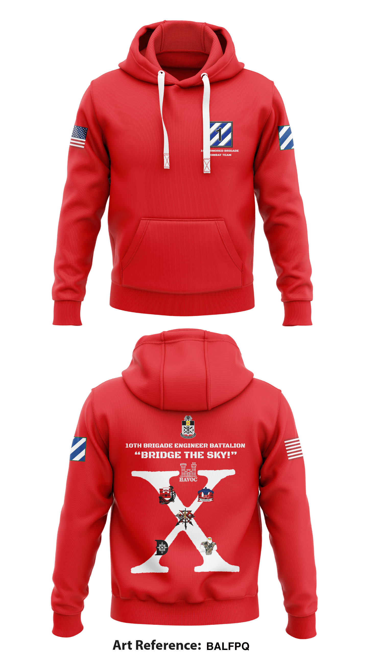 1th Brigade Engineer Battalion Store 1 Core Men's Hooded Performance Sweatshirt - BaLFPQ