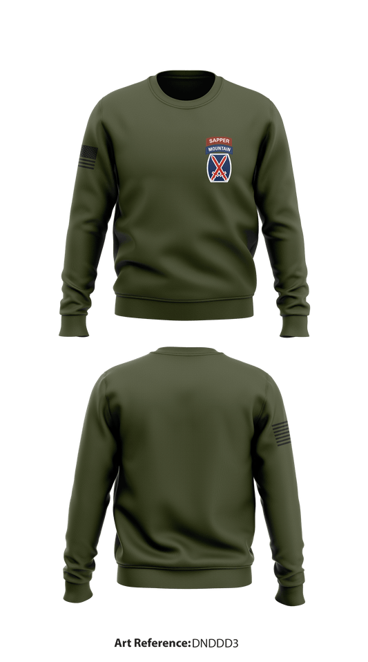 10th Mountain Division Sappers Store 1 Core Men's Crewneck Performance Sweatshirt - dnDdd3