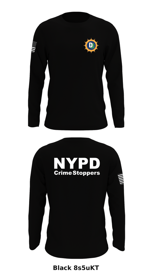 NYPDCrimeStoppers Store 1 Core Men's LS Performance Tee - 8s5uKT