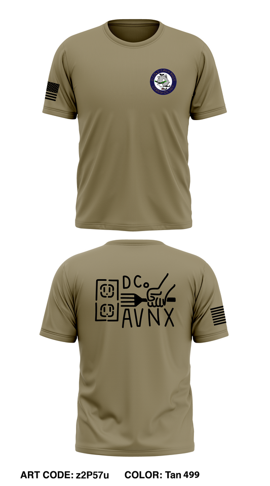 D Co, 2-1 GSAB, 1st CAB Store 1 Core Men's SS Performance Tee - z2P57u