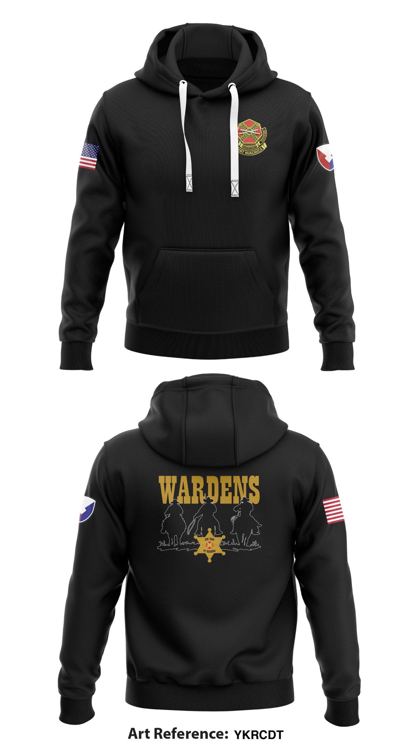 HHC, USAG Ft Huachuca Store 1  Core Men's Hooded Performance Sweatshirt - YkrCdT